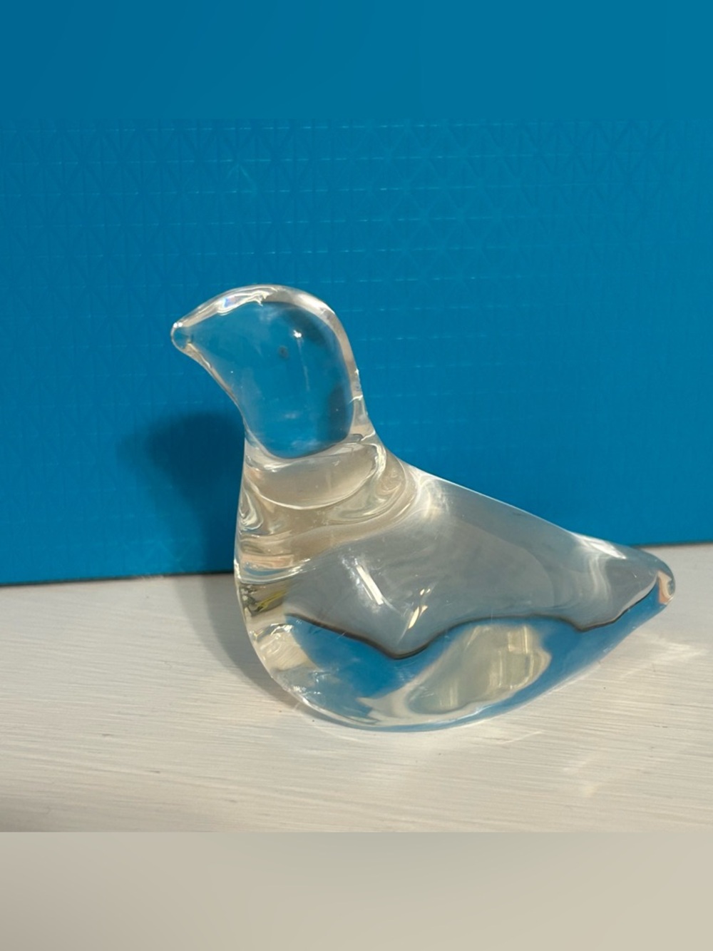 Vintage Lead Crystal Dove 
Pigeon Figurine Paperweight